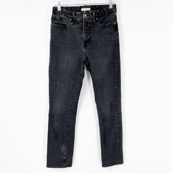 Good American Denim - Good American Good Classic Jeans in Black Skinny Leg High Rise